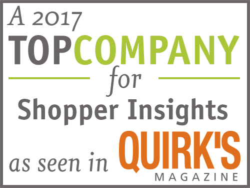 Shopper Insights 2017 Top Company (Quirks Magazine)